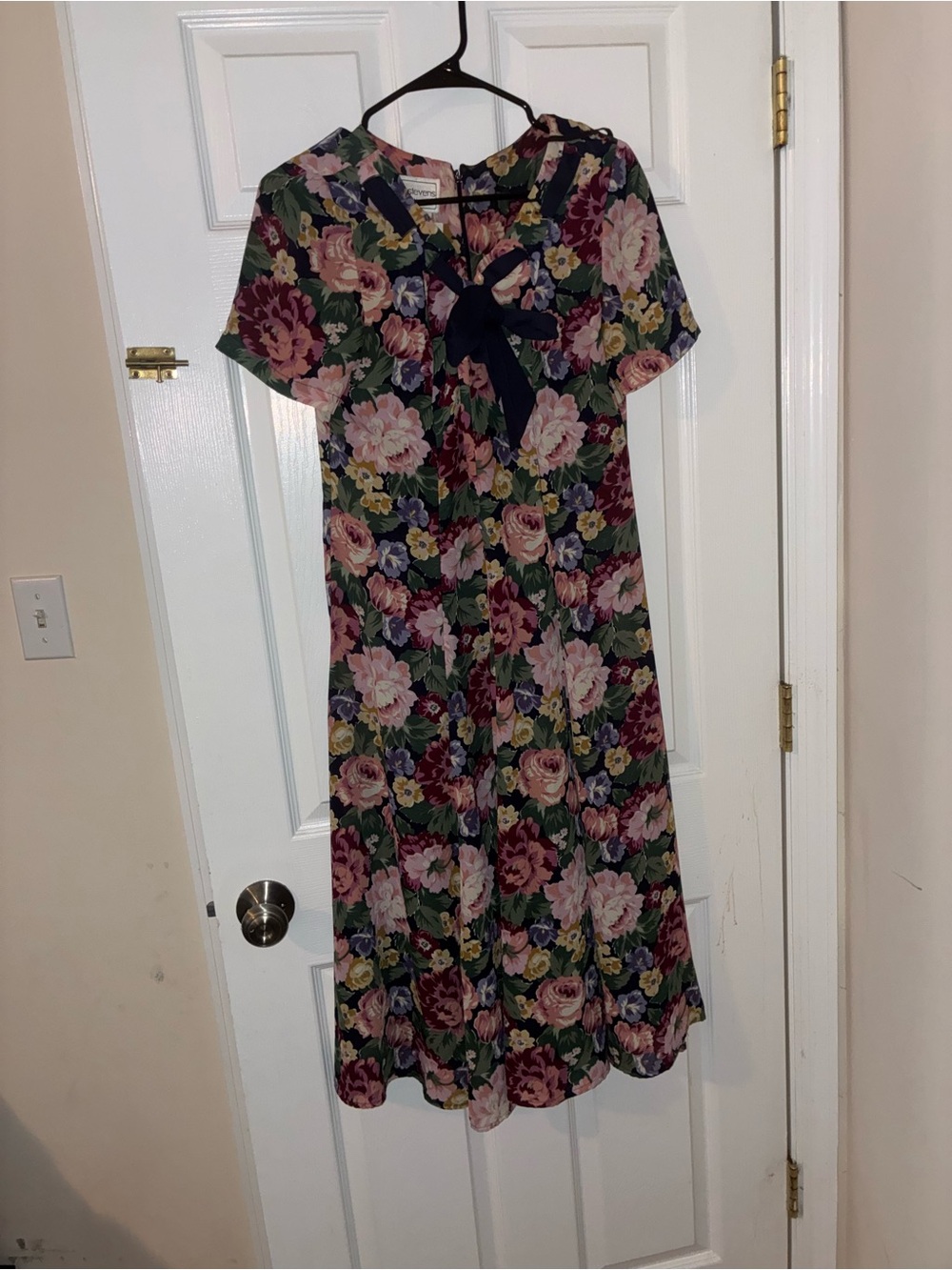Vintage Karin Stevens Petites Floral Midi Dress Size 10